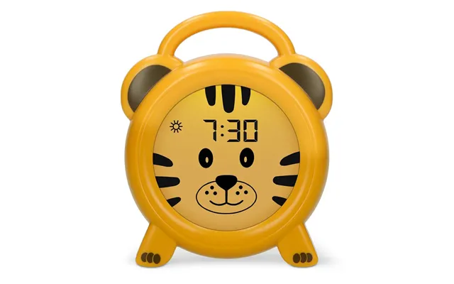 Alecto Childrens Sleep Trainer & Night Lamp Light Alarm Clock Tommy The Tiger - Yellow product image