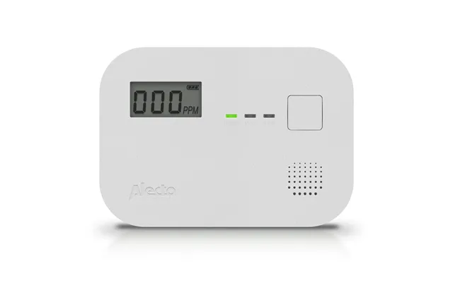 Alecto Coa3910 Carbon Monoxide Alarm With 10 Year Sensor Runtime & Lcd Display En50291-1 20180 White
