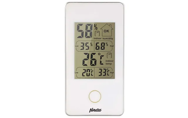Alecto Digital Thermometer Indoor Indoor Temperature Indoor Humidity White