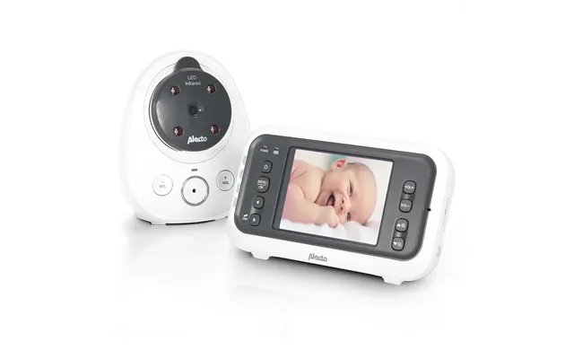 Alecto Dvm-77 Video Baby Monitor With Camera, 2.8 Inch No Wifi Baby Monitor, Temperature, Night Vision, Wall Bracket, Tw