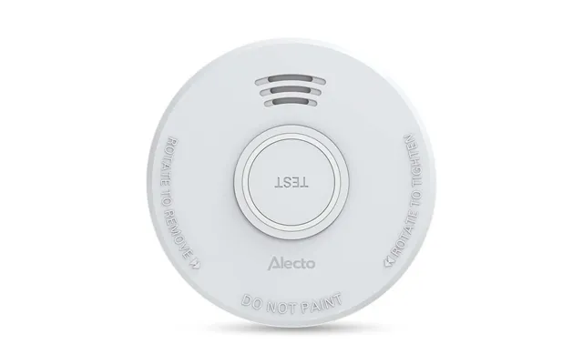Alecto Sd110 Smoke Detector With Hush Button 85 Db Battery Powered En14604 2005 Ac 2008 White