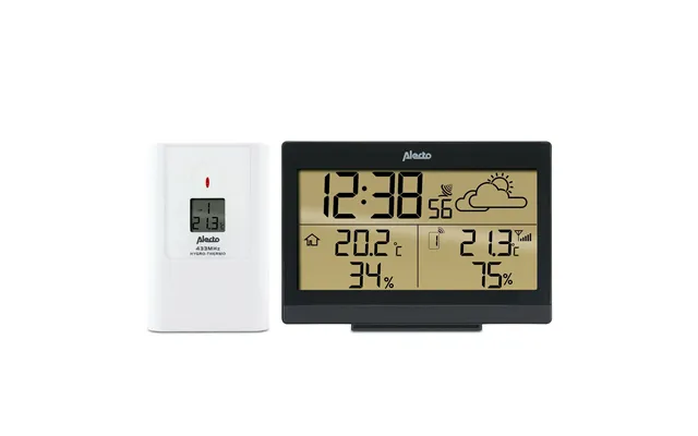 Alecto Ws-2300 Indoor Outdoor Wireless Weather Station, Temperature, Humidity, Forecast, Hygrometer & More - Black