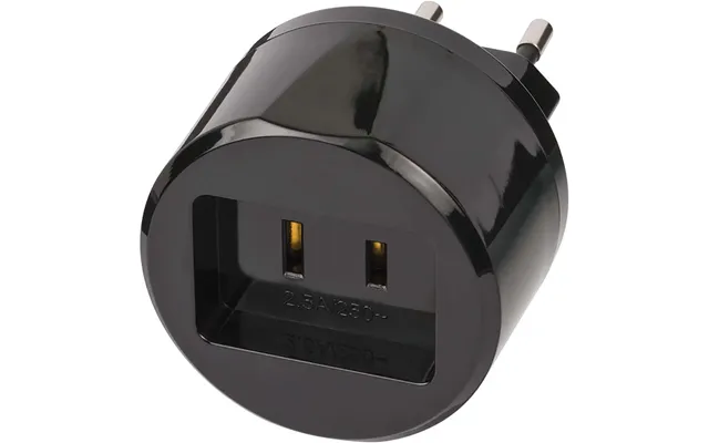 Brennenstuhl Travel Adapter Usa-to-europe With 2.5 A Fuse