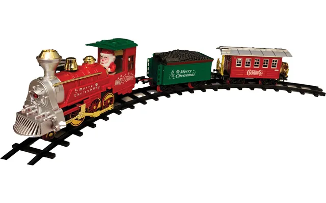 Christmas Train With Track 2 Carriages Xmas Train Set Plays Jingle Bells & Working Headlights