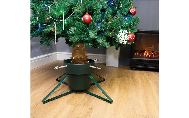 Christmas Tree Stand With 4 Clasps - 4 Metal Legs And Water Tank