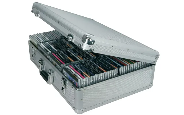 Citronic Aluminium Cd Flight Storage Lockable Case - Holds 120 Disc Travel Music Dj