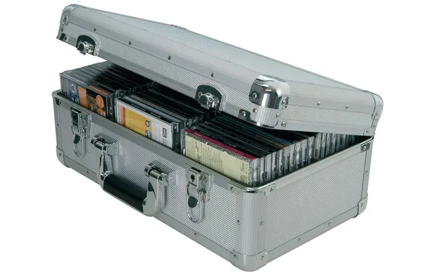 Citronic Aluminium Cd Flight Storage Lockable Case - Holds 60 Disc Travel Music Dj