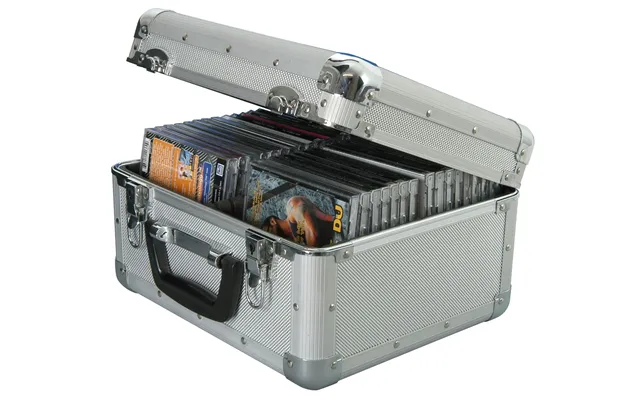 Citronic Aluminium Metal Cd Storage Box Flight Carry Case - Holds 40