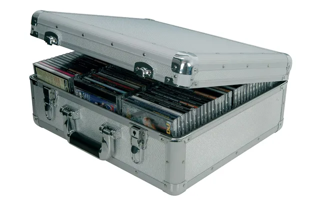 Citronic Cda-96 Aluminium 96x Cd Compact Disc Flight Carry Storage Case Box