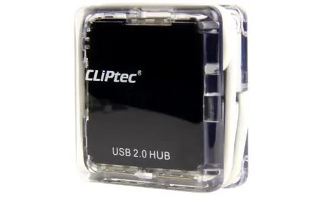 Cliptec 4 Port Usb 2.0 Hub - Black