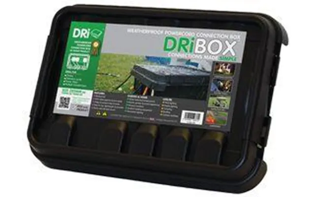 Dribox Dry Box Fl-1859-285 Ip55 Medium Weatherproof Junction Connection Box For Cables & Sockets - Black
