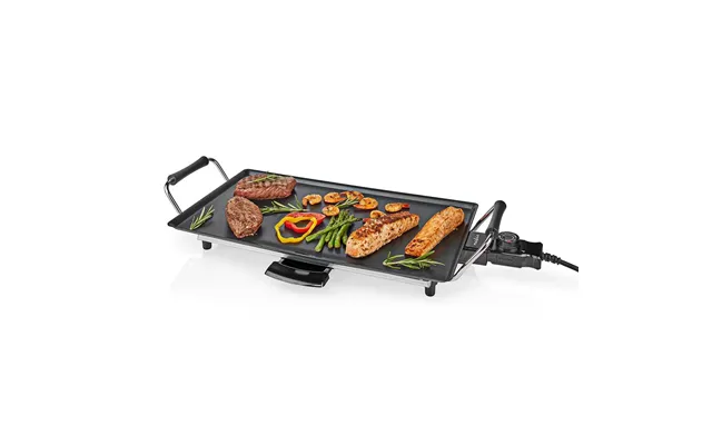Electric Non Stick Teppanyaki Table Top Grill Griddle Plate Bbq With Drip Tray - 47