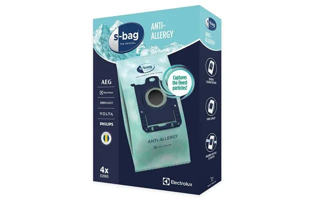 Electrolux E206s S-bag Anti-allergy Vacuum Cleaner Bag - 4 Pieces