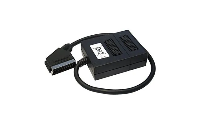 Ex-pro 2 Way Scart Switch Box Splitter Lead Cable Plug Sockets Adaptor Combiner Joiner