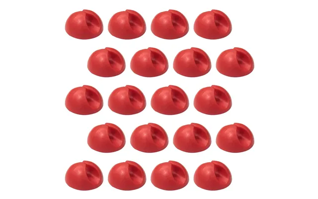 Ex-pro 20 Pack Single Cable Desk Tidy Clips - Self Adhesive Cord Holder Clips For Usb Power Wire Pc Office Home