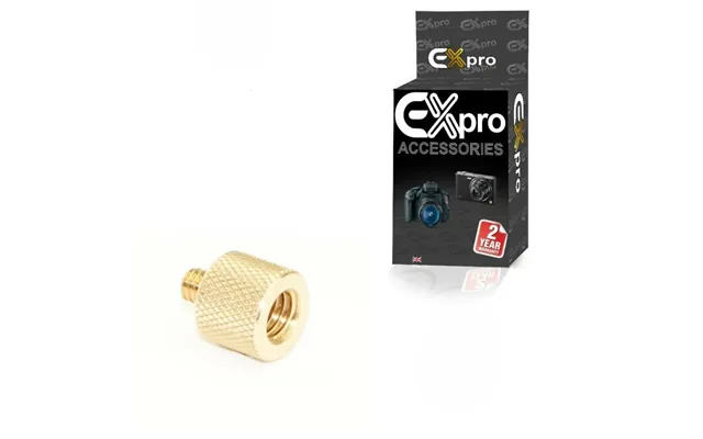 Ex-pro 3 8 Inch Female To 1 4 Inch Male Brass Tripod Thread Adapter