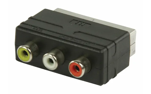 Ex-pro 3 X Composite Rca To Scart Adapter Input