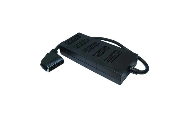 Ex-pro 5 Way Scart Switch Box Splitter Lead Cable Plug Sockets Adaptor Combiner Joiner