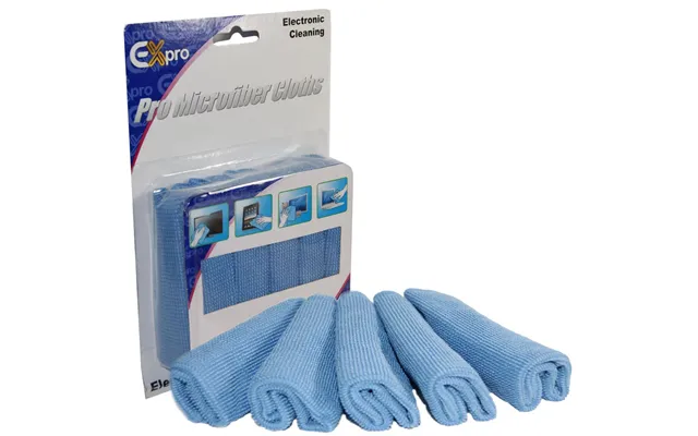 Ex-pro Electronic Device Microfibre Cleaning Cloths - Pack Of 5