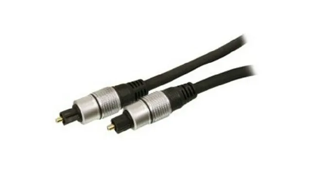 Ex-pro Optical Audio Cable Toslink Male Toslink Male 1.00 M Round Metal Black