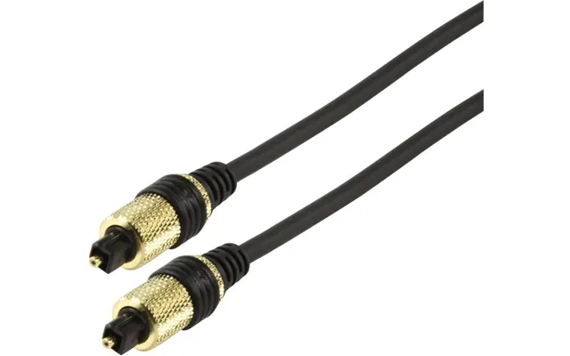 Ex-pro Optical Audio Cable Toslink Male Toslink Male 5.00 M Round Metal Black