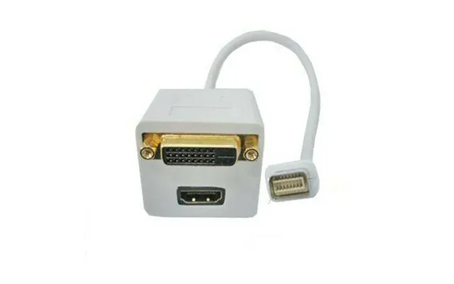 Ex-pro Premium Apple Mini Dvi To Hdmi Female & Dvi-d Female Splitter Split Convert Your Mini Dvi Signal To Dvi-d & Hdmi 
