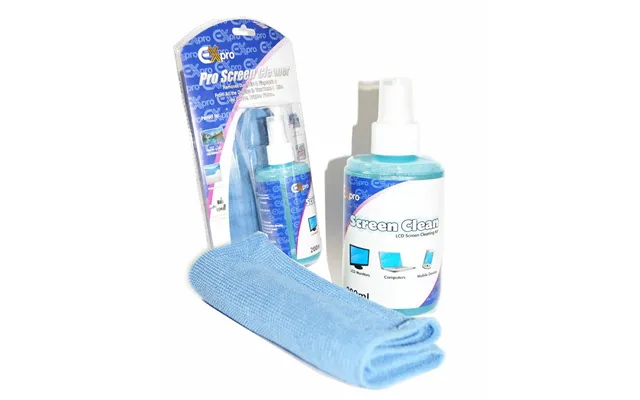 Ex-pro Screen Pro Cleaning Fluid 200ml Large - With Free Large Microfibre Cloth