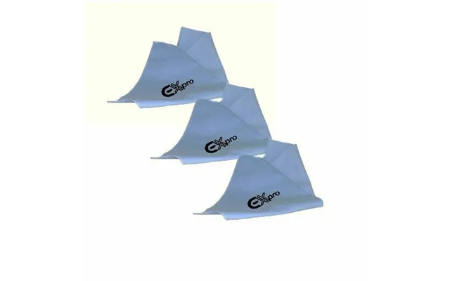 Ex-pro Super-soft Microfiber Lens Cloth For Cameras, Screens, Glasses & Lens Blue - Pack Of 3