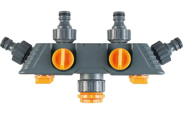 Garden Hose 4 Way Tap Adaptor For 1 2 Hose Pipes