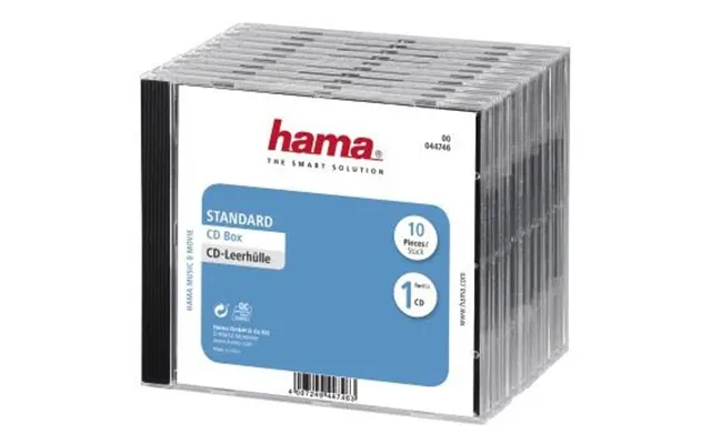 Hama 10 Cd Dvd Standard Single Jewel Case - Transparent Black