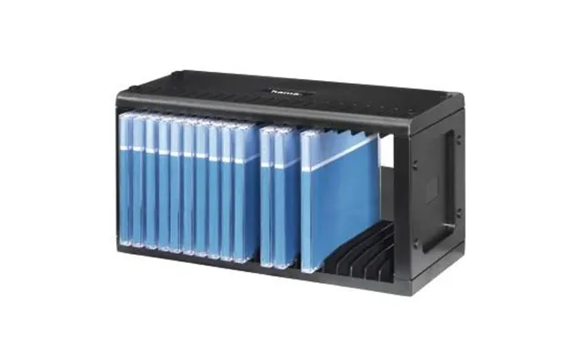 Hama 20 Cd Rack Stacking Storage Box Fitting For 20 Cds In Cases - Black