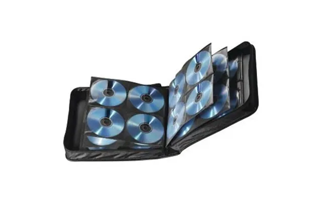 Hama 208 Cd Dvd Blu-ray Wallet Carry Case Disc Storage Protection Bag Nylon Holder - Black