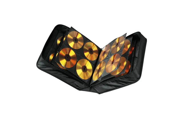 Hama 304 Cd Dvd Blu-ray Wallet Carry Case Disc Storage Protection Bag Nylon Holder - Black