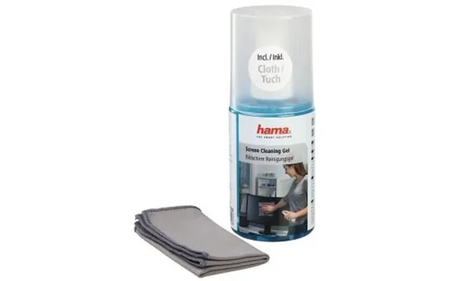 Hama Screen Cleaning Fluid Gel 200ml Microfiber Cloth Included