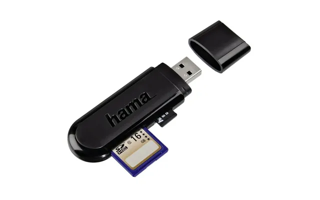 Hama Usb 3.0 Superspeed Sd Sdhc Sdxc Microsd Card Reader - Black