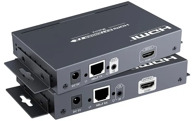 Hdmi Extender Hdbitt 120m Over Single Cat5 Cat6 With Ir Control