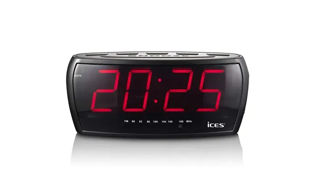 Ices Digital Desk Alarm Clock Radio Led Fm Snooze Function, 1