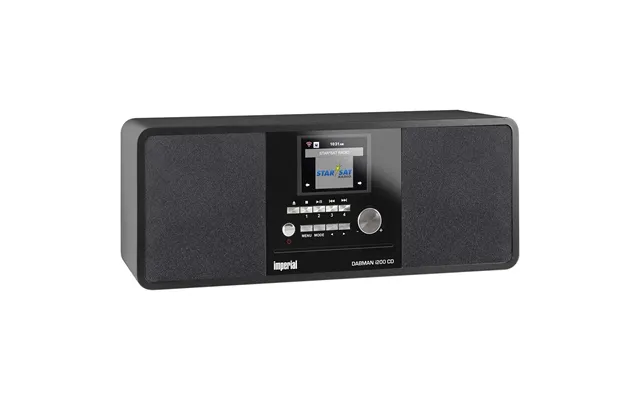 Imperial Dabman I200 Dab Internet Radio Speaker With Wifi, Cd Player, Bluetooth, Fm, Usb & Dab Digital - Black