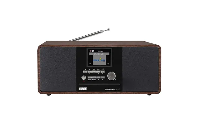 Imperial Dabman I200 Dab Internet Radio Speaker With Wifi, Cd Player, Bluetooth, Fm, Usb & Dab Digital - Wood Look