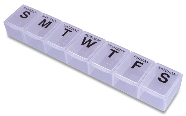Large 7 Day Weekly Pill Dispenser