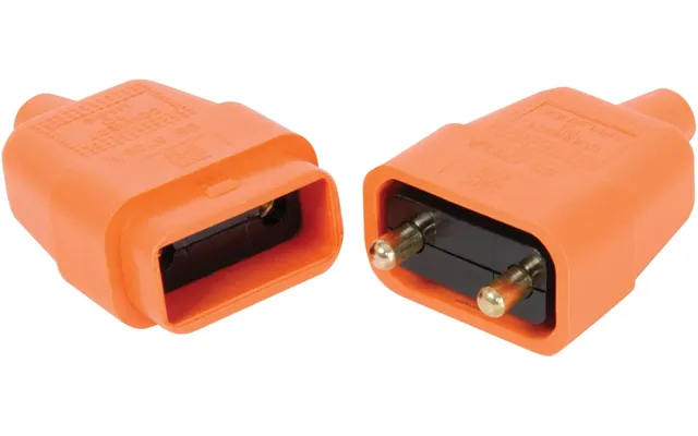 Lawn Mower Cable Repair Kit 2 Pin Rubber Flex Connector 10a Amp Adapter In-line Coupler 2 Core Plug And Cable Socket - O