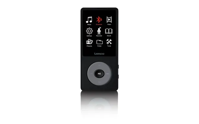 Lenco Mp3 Mp4 Player Bluetooth 8gb Micro Sd Card Expansion Black