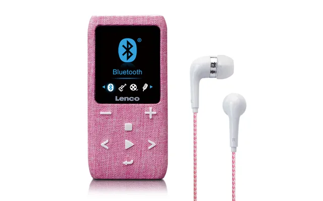 Lenco Mp3 Mp4 Player Bluetooth 8gb Micro Sd Card Expansion Pink