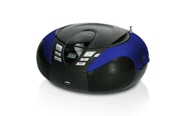 Lenco Portable Fm Radio Cd And Usb Player Blue