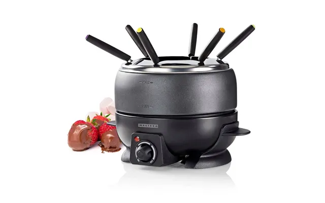 Melissa 2.3l Electric Fondue Set With 6 Forks And Adjustable Temperature