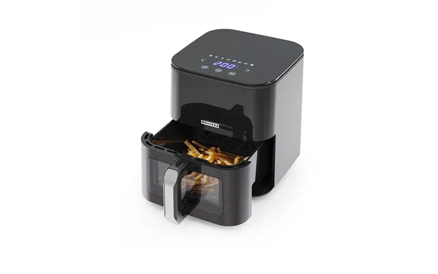 Melissa Digital Hot Air Fryer Xl 5 L 60-min Timer 8 Presets Viewing Window Black
