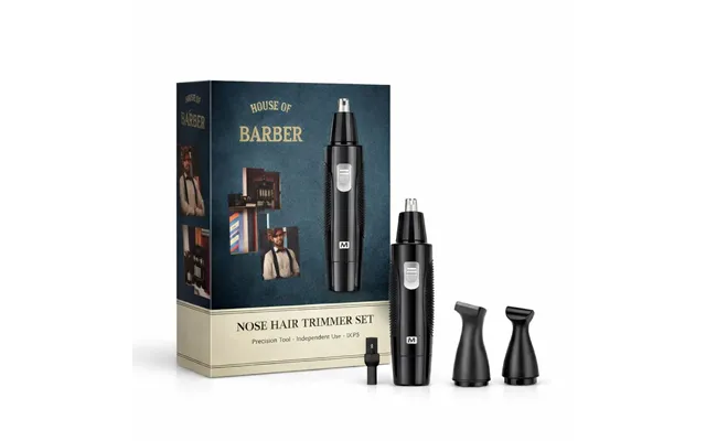 Melissa Electric Nose & Ear Hair Trimmer Precision Tool Battery Powered, Easy To Clean - Black