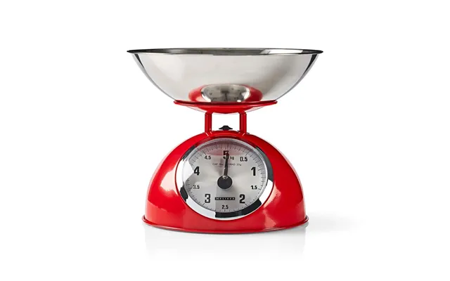 Melissa Retro Traditional Vintage Metal Mechanical Weight Baking 5kg Kitchen Scale Red product image
