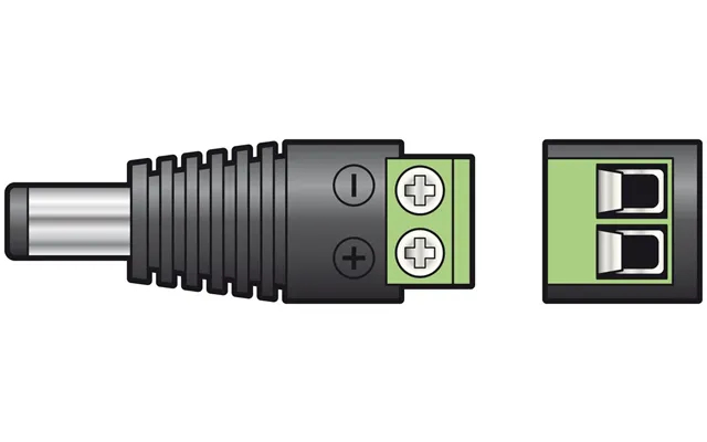 Mercury 2.1mm Dc Plug With Screw In Terminals Led Strip Lighting Cctv Etc