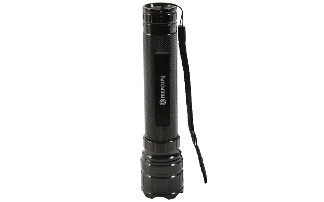 Mercury Rugged Weatherproof 10 Watt Cree Led Flashlight Torch, Heavy Duty, Aluminium - Black